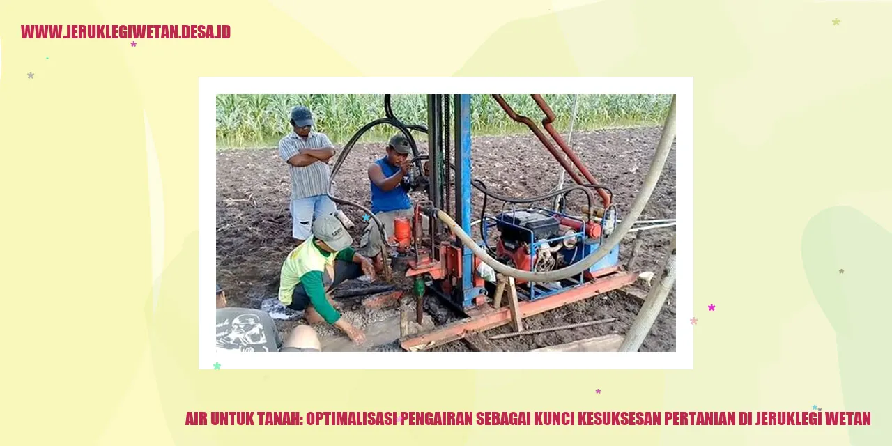 Optimalisasi Pengairan