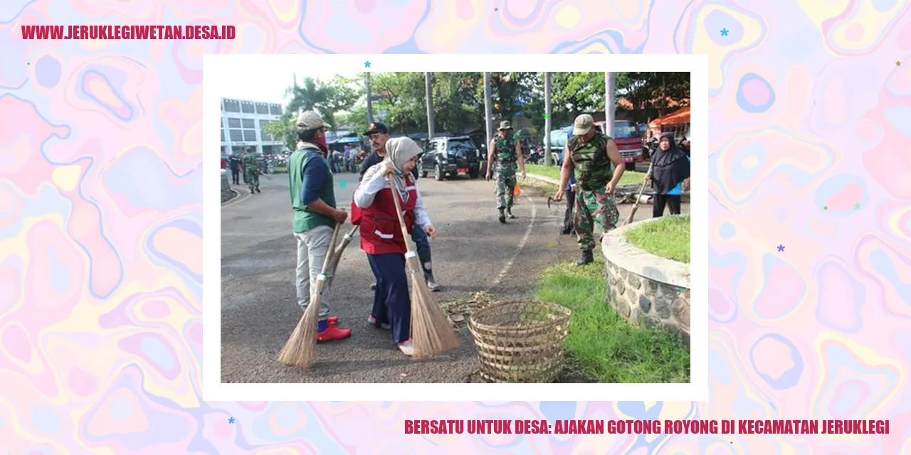 Gotong Royong di Desa Jeruklegi