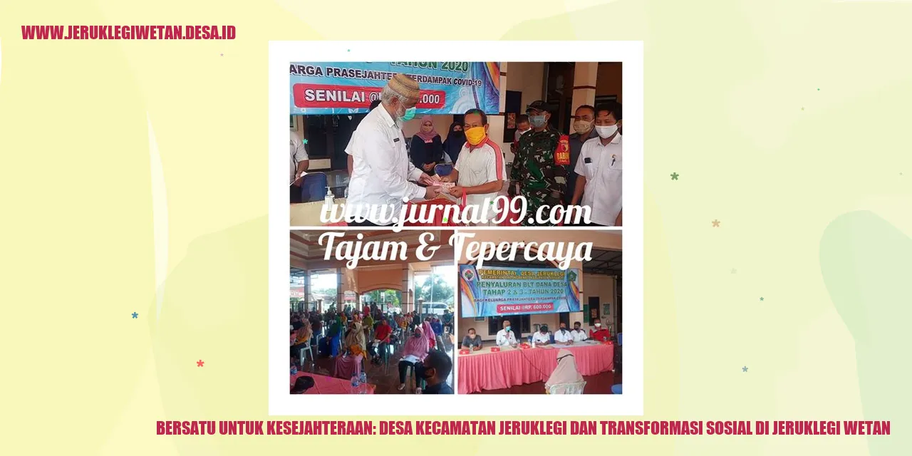 Gambar Bersatu untuk Kesejahteraan: Desa Kecamatan Jeruklegi dan Transformasi Sosial di Jeruklegi Wetan