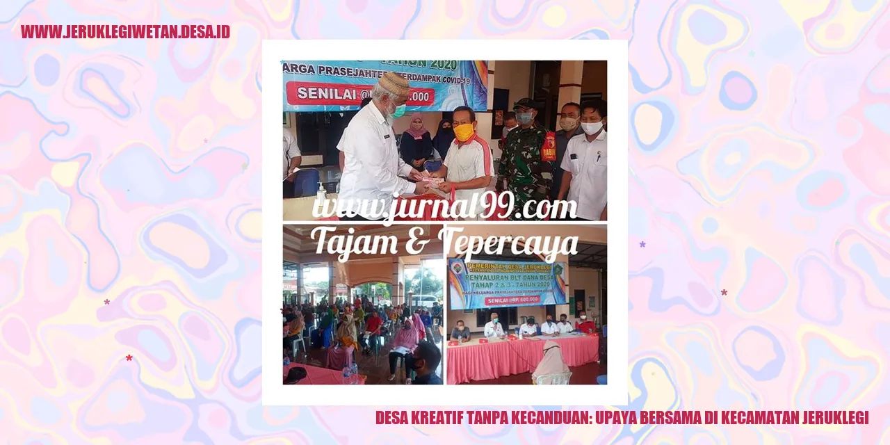 Desa Kreatif Tanpa Kecanduan: Upaya Bersama di Kecamatan Jeruklegi