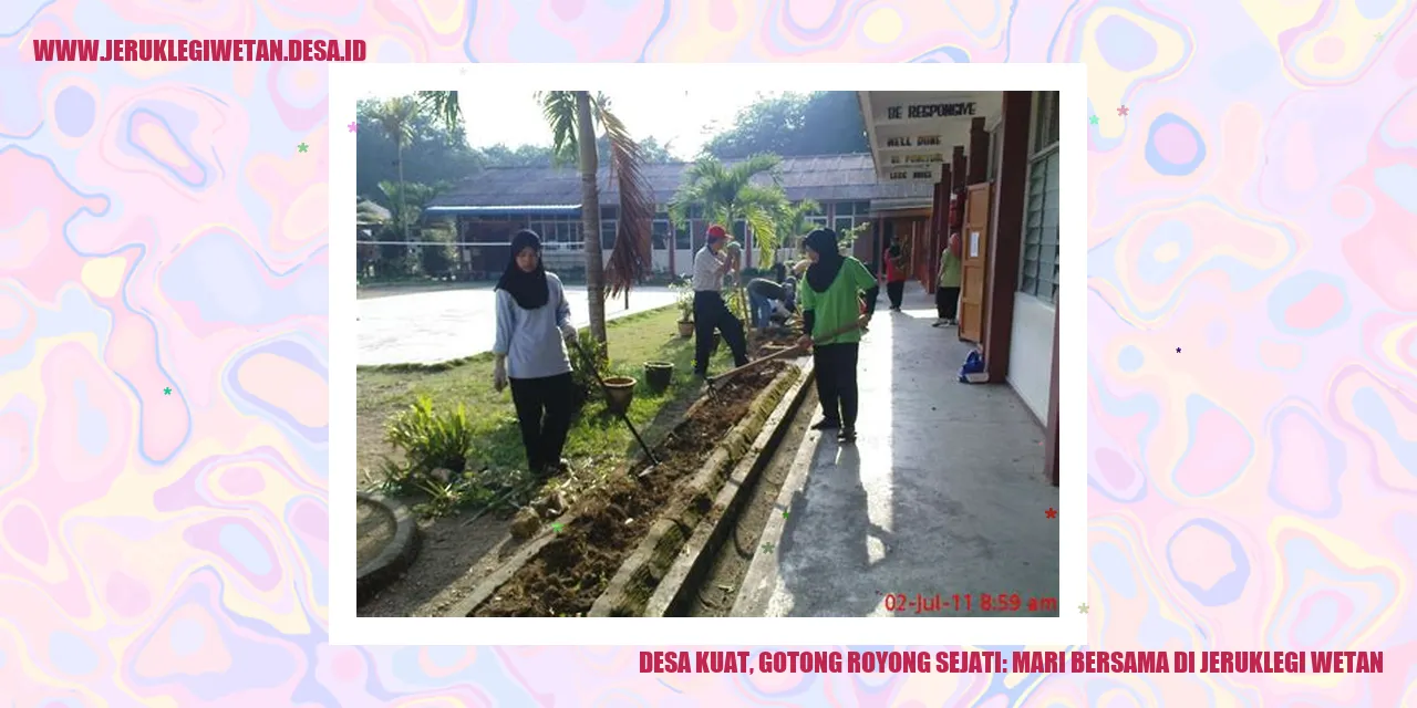 Desa Kuat, Gotong Royong Sejati: Mari Bersama di Jeruklegi Wetan