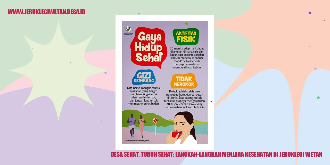 Desa Sehat, Tubuh Sehat: Langkah-Langkah Menjaga Kesehatan di Jeruklegi Wetan