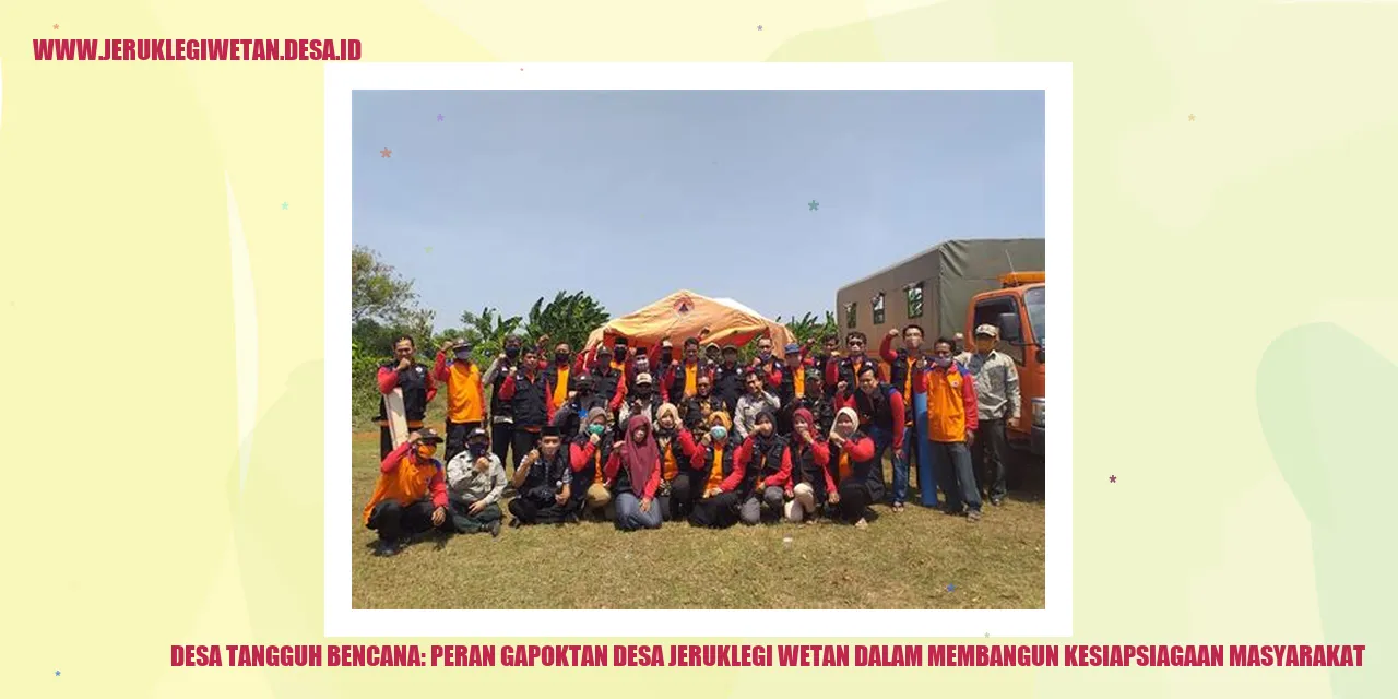 Desa Tangguh Bencana: Peran Gapoktan Desa Jeruklegi Wetan dalam Membangun Kesiapsiagaan Masyarakat