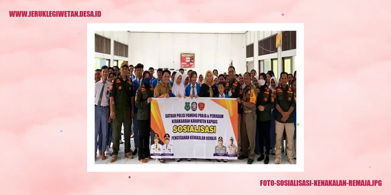 foto sosialisasi kenakalan remaja