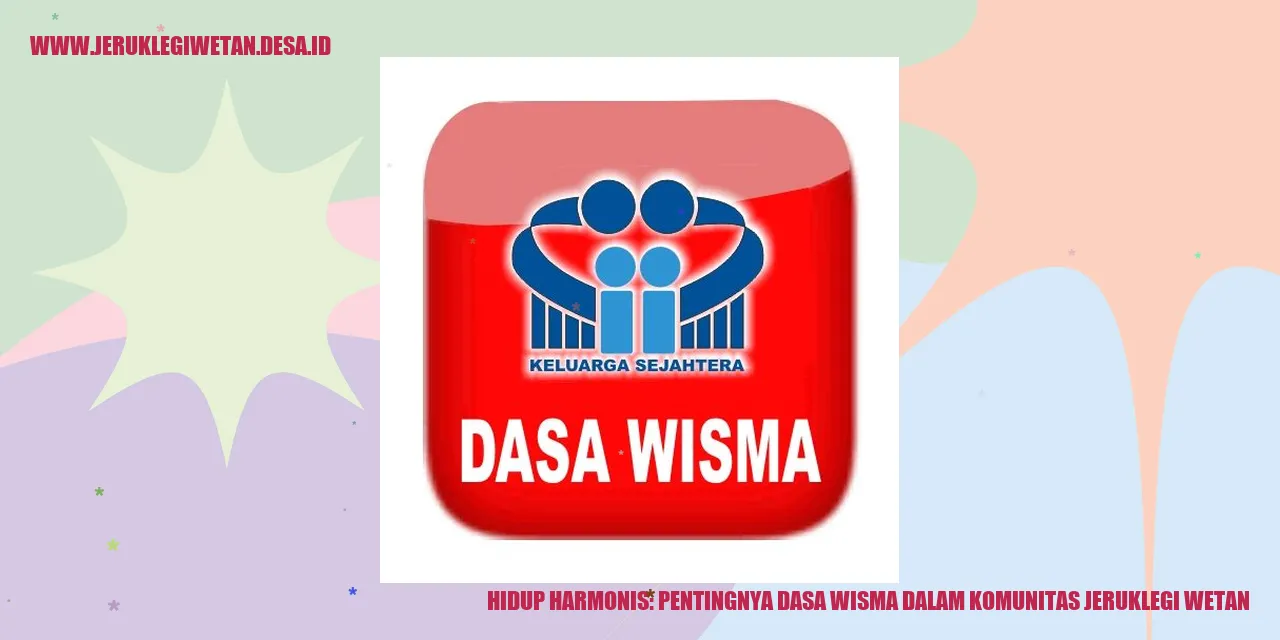 Hidup Harmonis: Pentingnya dasa wisma dalam Komunitas Jeruklegi Wetan