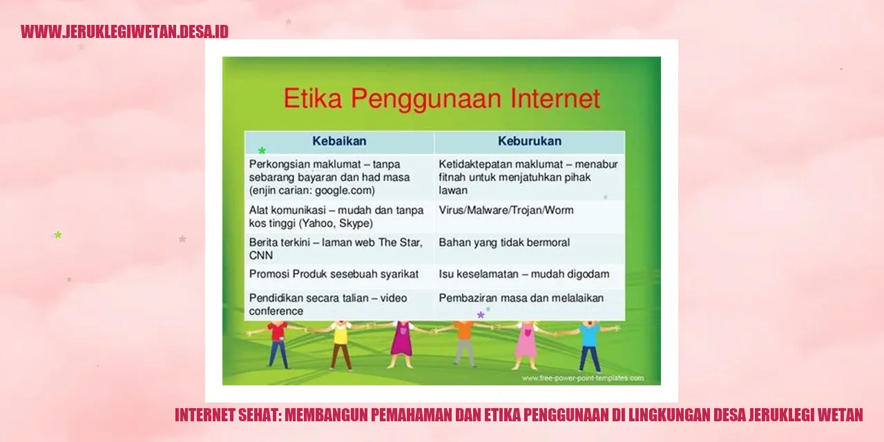 Internet Sehat: Membangun Pemahaman dan Etika Penggunaan di Lingkungan Desa Jeruklegi Wetan