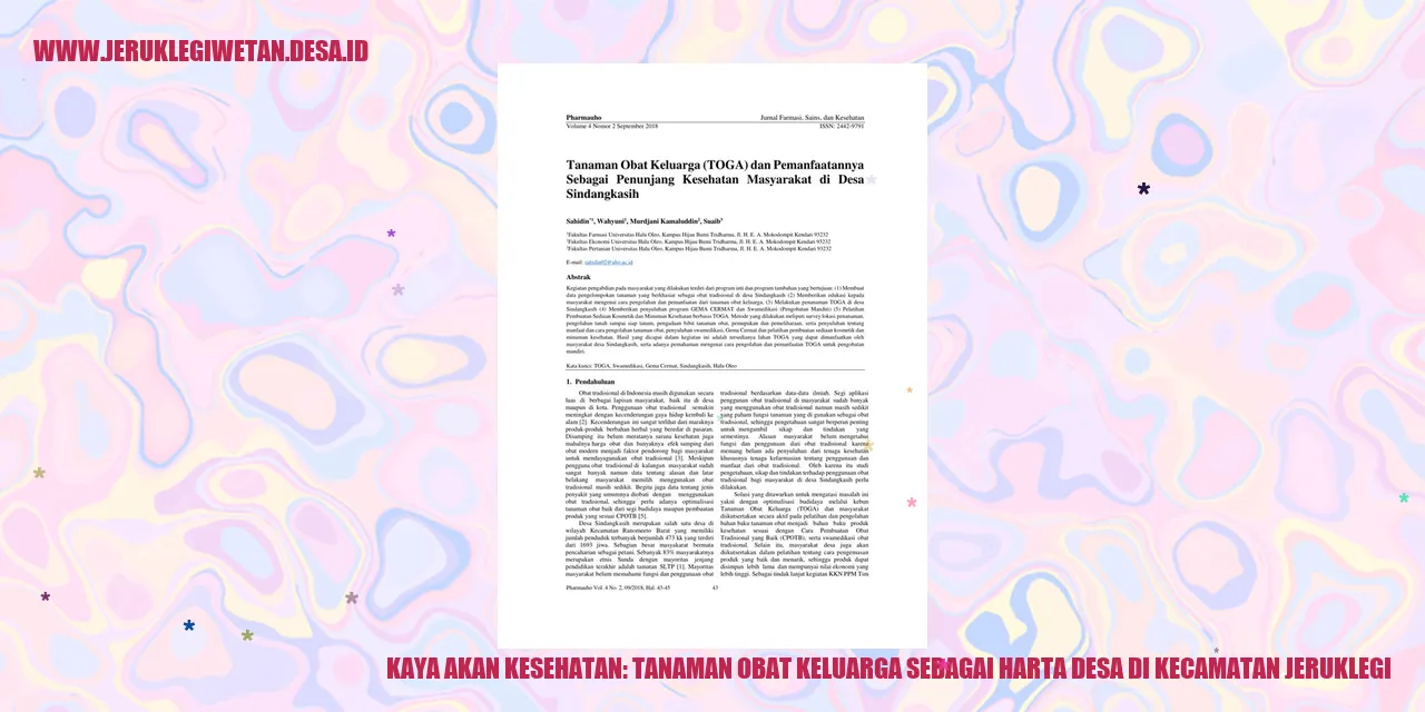 Tanaman Obat Keluarga