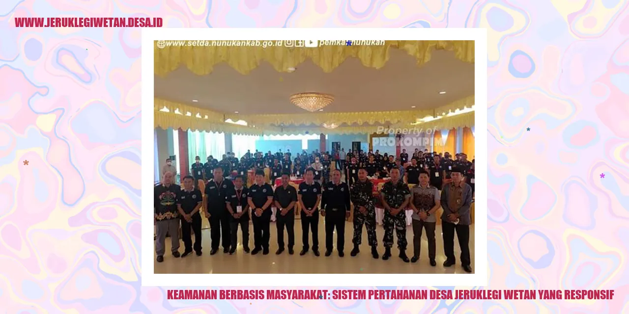 Keamanan Berbasis Masyarakat: Sistem Pertahanan Desa Jeruklegi Wetan yang Responsif