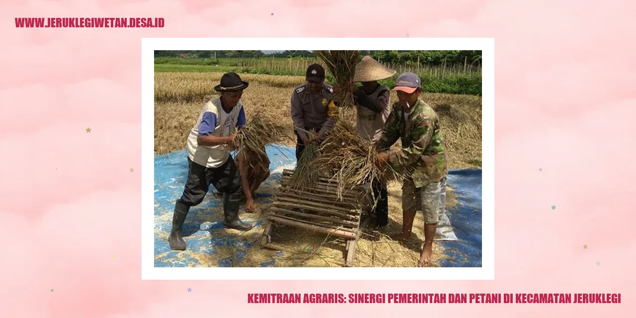 Gambar Kemitraan Agraris: Sinergi Pemerintah dan Petani di Kecamatan Jeruklegi
