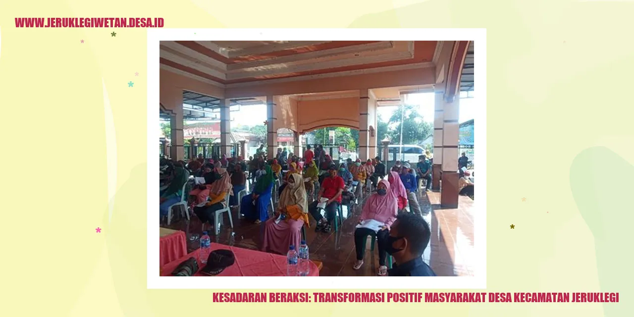 Kesadaran Beraksi: Transformasi Positif Masyarakat Desa Kecamatan Jeruklegi
