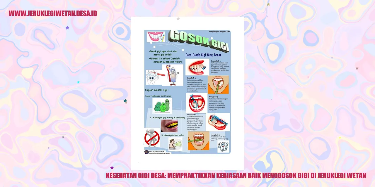 Kesehatan Gigi Desa: Mempraktikkan Kebiasaan Baik Menggosok Gigi di Jeruklegi Wetan