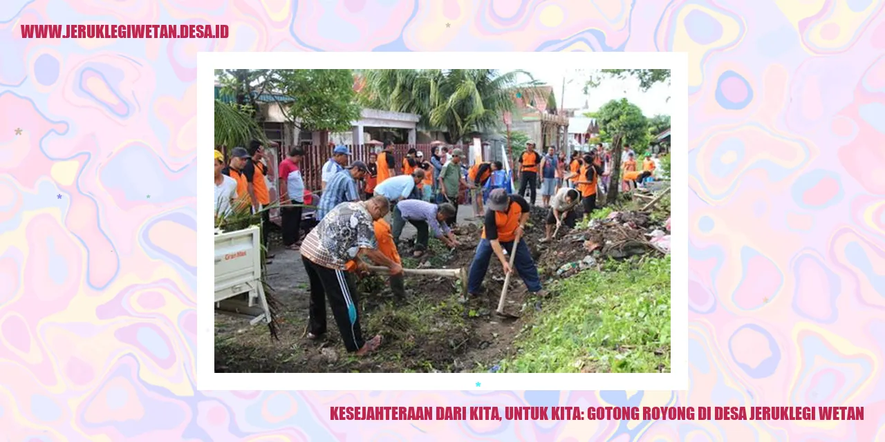 Gotong Royong di Desa Jeruklegi Wetan