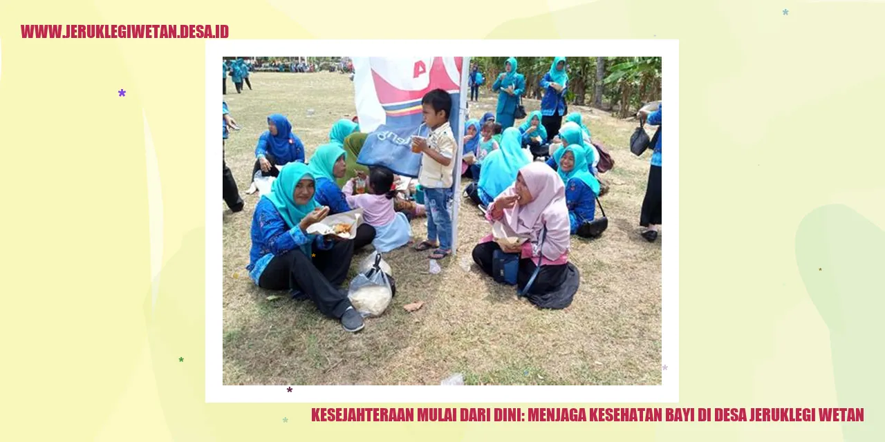 Kesejahteraan Mulai dari Dini: Menjaga Kesehatan Bayi di Desa Jeruklegi Wetan