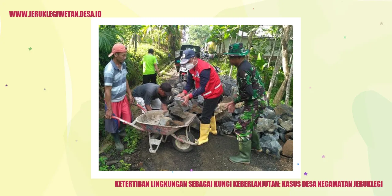 Ketertiban Lingkungan Sebagai Kunci Keberlanjutan: Kasus Desa Kecamatan Jeruklegi