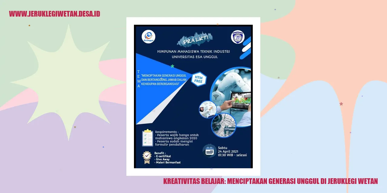 Kreativitas Belajar: Menciptakan Generasi Unggul di Jeruklegi Wetan