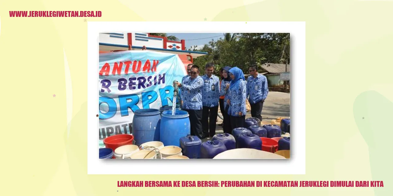 Langkah Bersama ke Desa Bersih: Perubahan di Kecamatan Jeruklegi Dimulai dari Kita