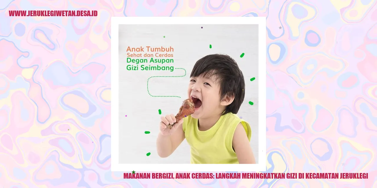 Makanan Bergizi, Anak Cerdas: Langkah Meningkatkan Gizi di Kecamatan Jeruklegi