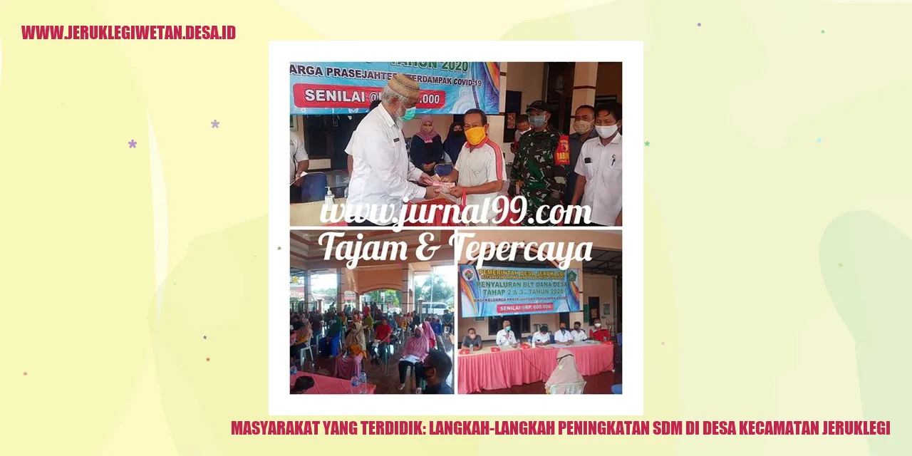 Masyarakat yang Terdidik: Langkah-langkah Peningkatan SDM di Desa Kecamatan Jeruklegi