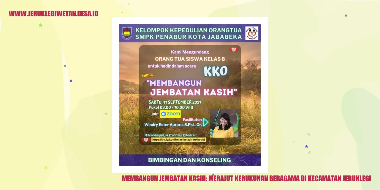 Membangun Jembatan Kasih: Merajut Kerukunan Beragama di Kecamatan Jeruklegi