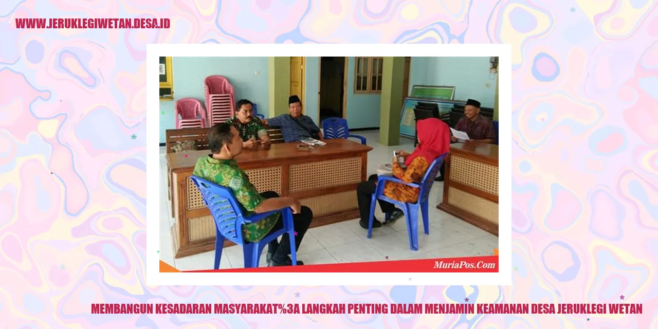 Membangun Kesadaran Masyarakat