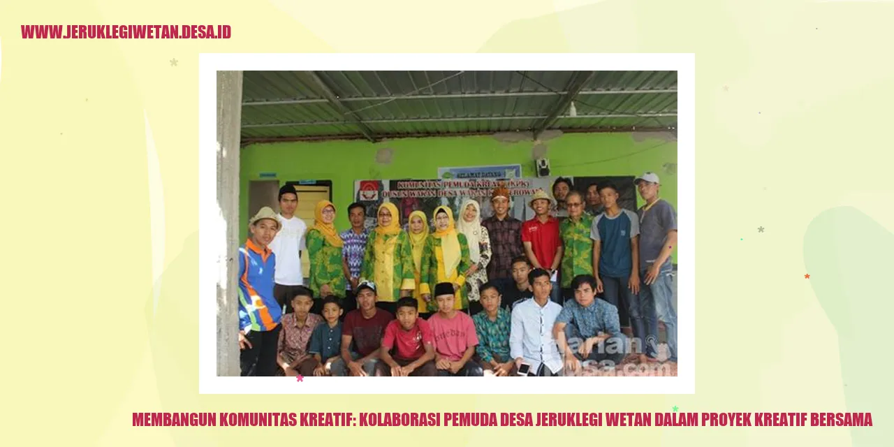 Komunitas Kreatif Desa Jeruklegi Wetan