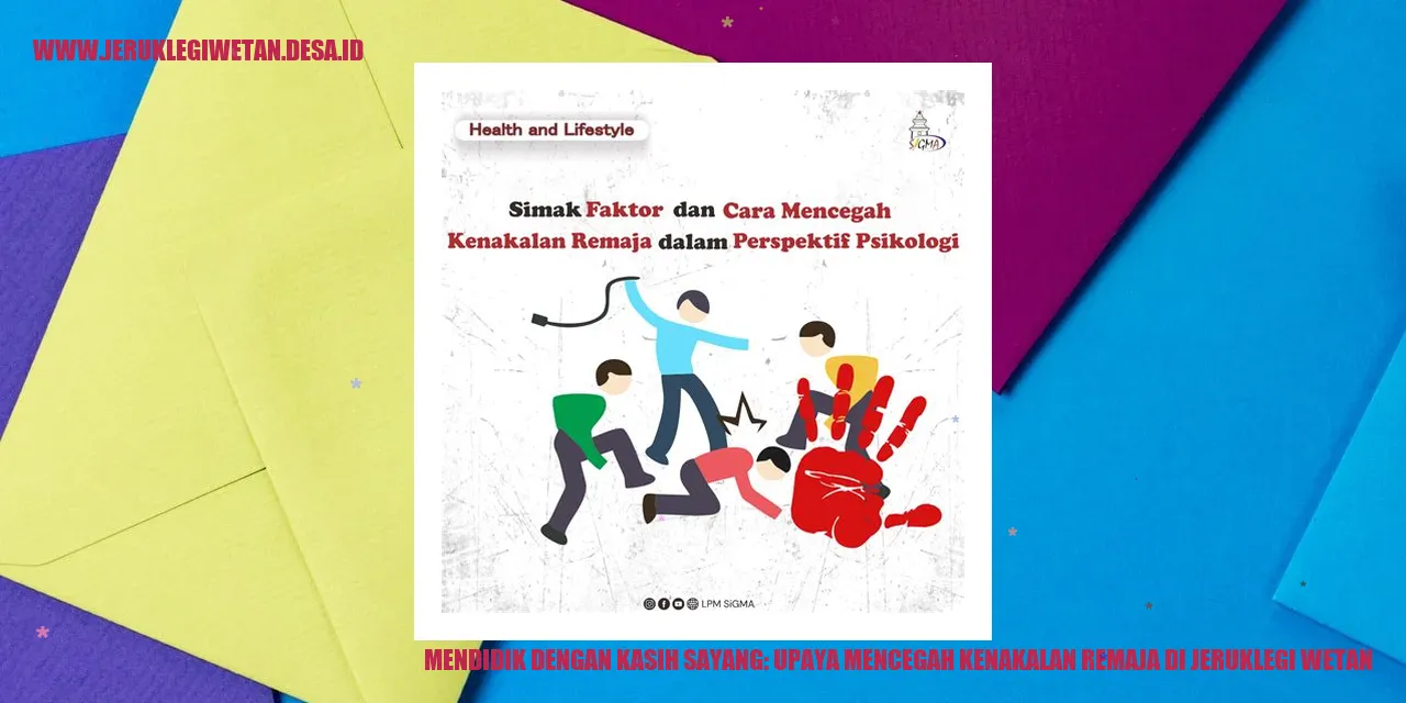 Gambar Mendidik dengan Kasih Sayang: Upaya Mencegah Kenakalan Remaja di Jeruklegi Wetan