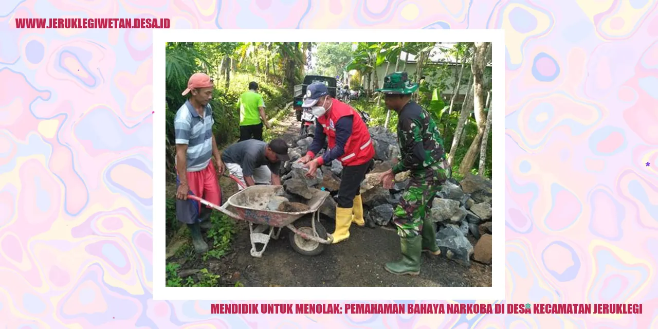 Gambar Mendidik untuk Menolak: Pemahaman Bahaya Narkoba di Desa Kecamatan Jeruklegi