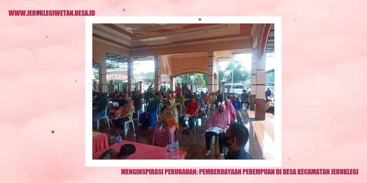 Pemberdayaan Perempuan di Desa Kecamatan Jeruklegi