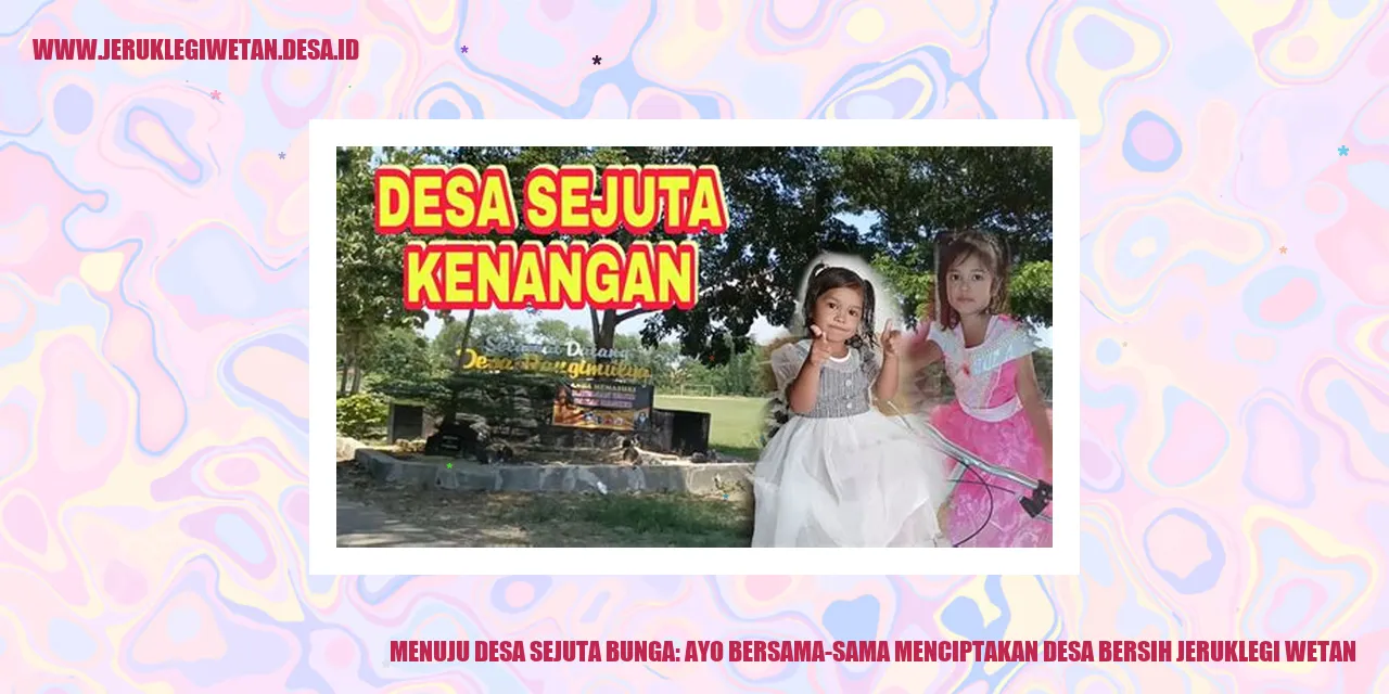 Gambar Perkembangan Desa Jeruklegi Wetan