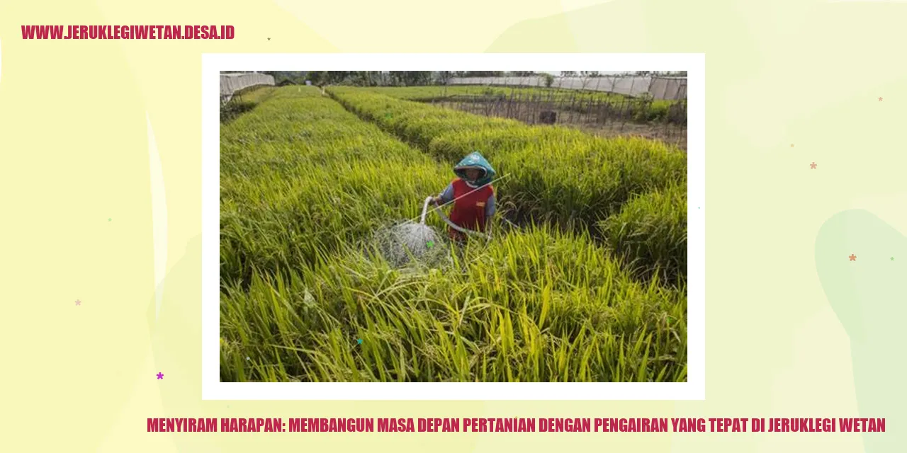 Menyiram Harapan: Membangun Masa Depan Pertanian dengan Pengairan yang Tepat di Jeruklegi Wetan