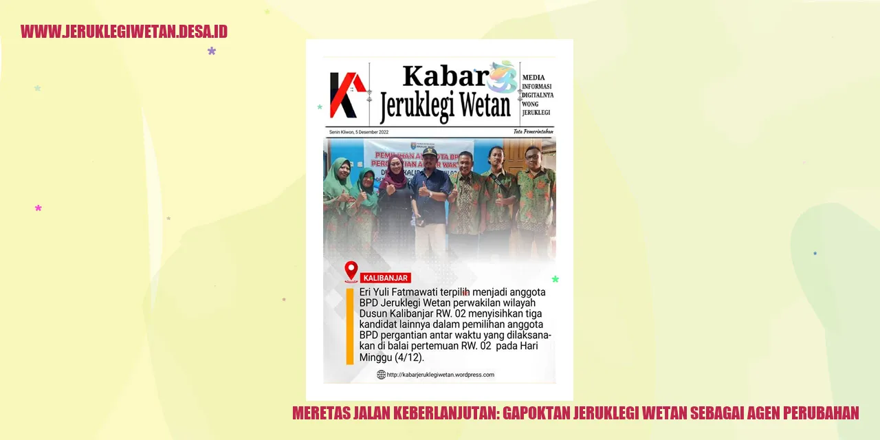 Meretas Jalan Keberlanjutan: Gapoktan Jeruklegi Wetan sebagai Agen Perubahan
