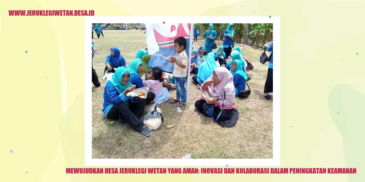 Mewujudkan Desa Jeruklegi Wetan yang Aman: Inovasi dan Kolaborasi dalam Peningkatan Keamanan