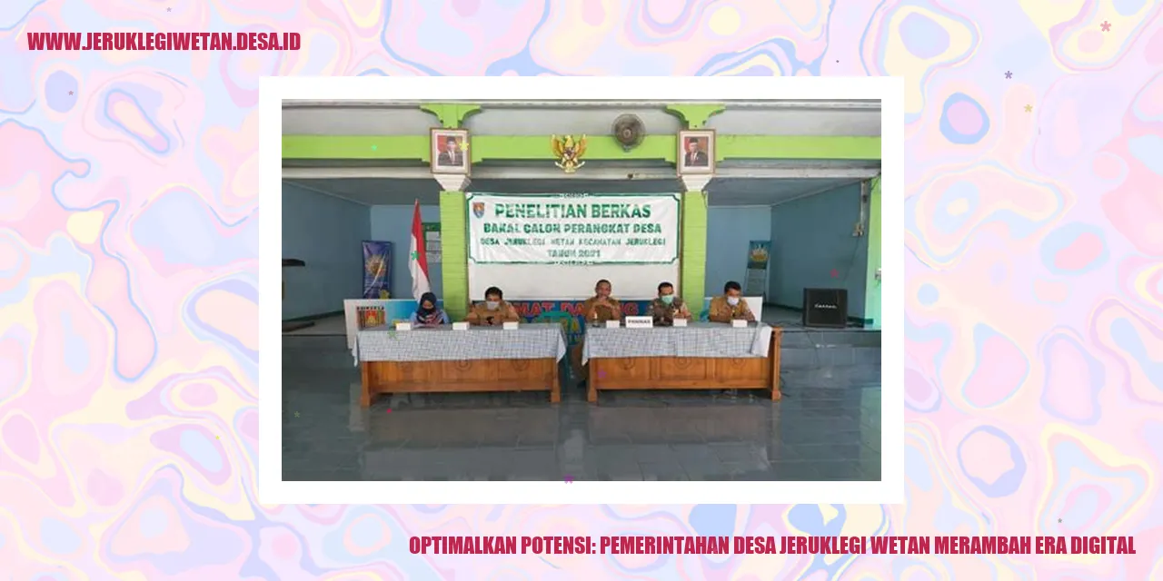 Pemerintahan Desa Jeruklegi Wetan