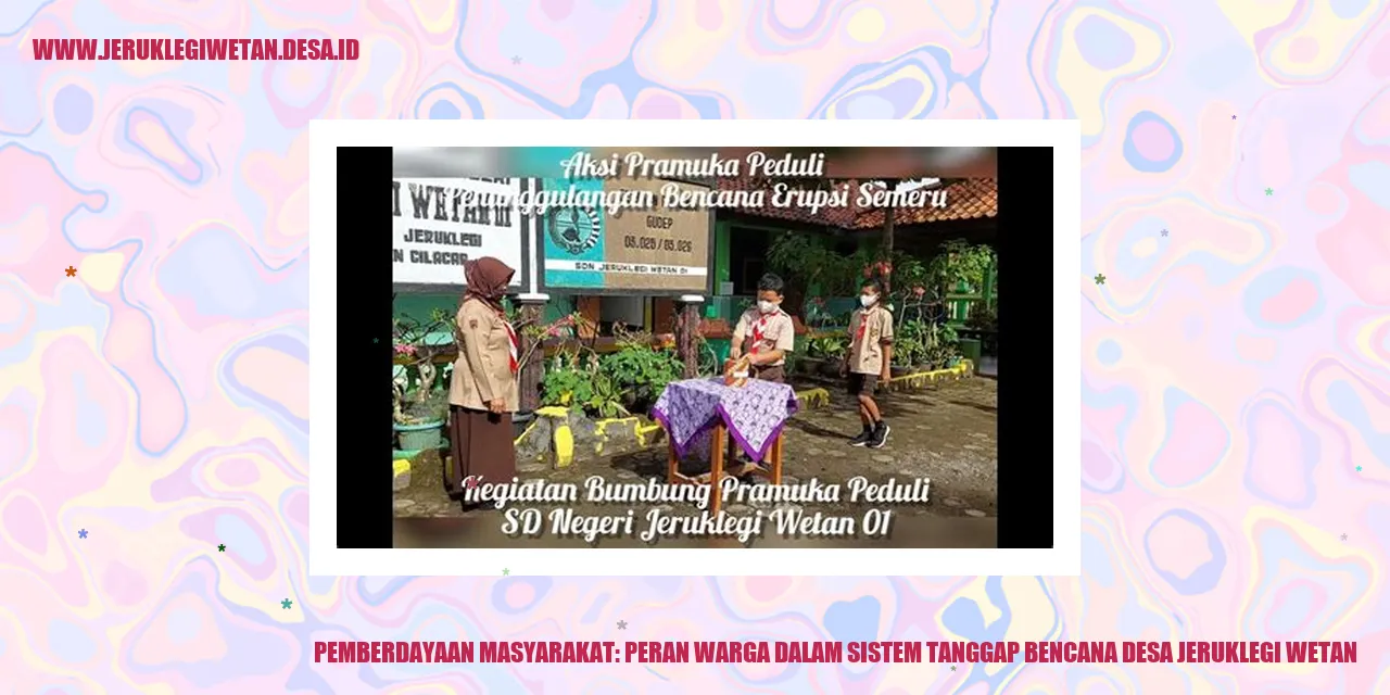 Peran Warga dalam Sistem Tanggap Bencana