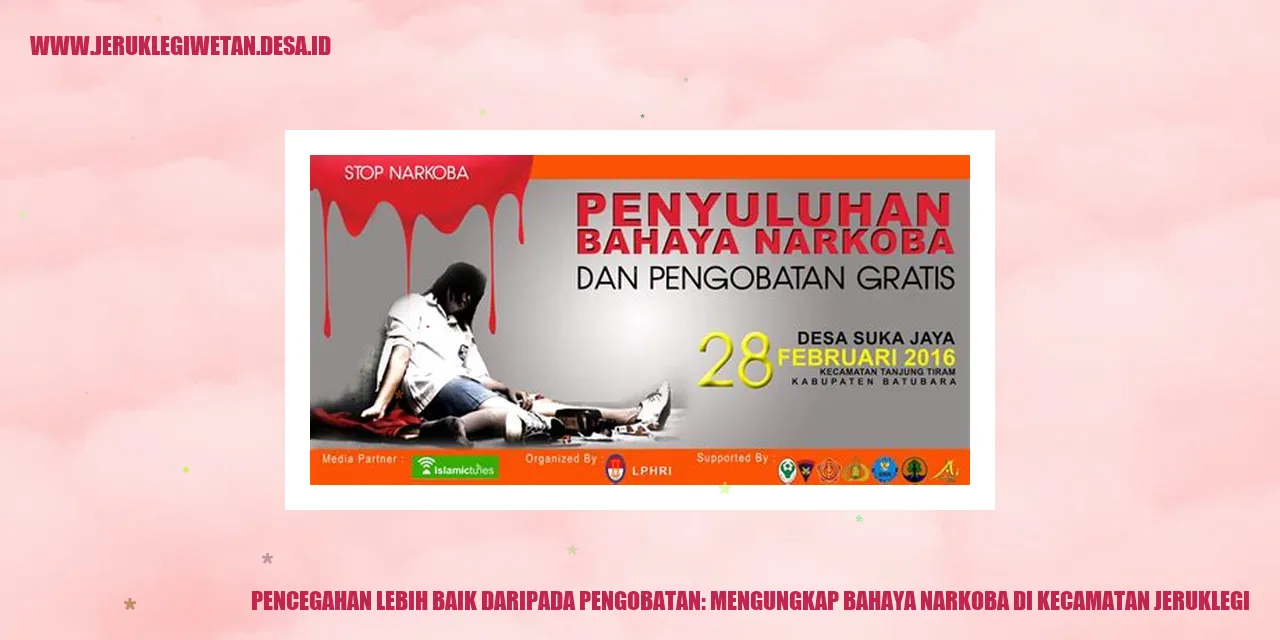 Pencegahan Lebih Baik daripada Pengobatan: Mengungkap Bahaya Narkoba di Kecamatan Jeruklegi