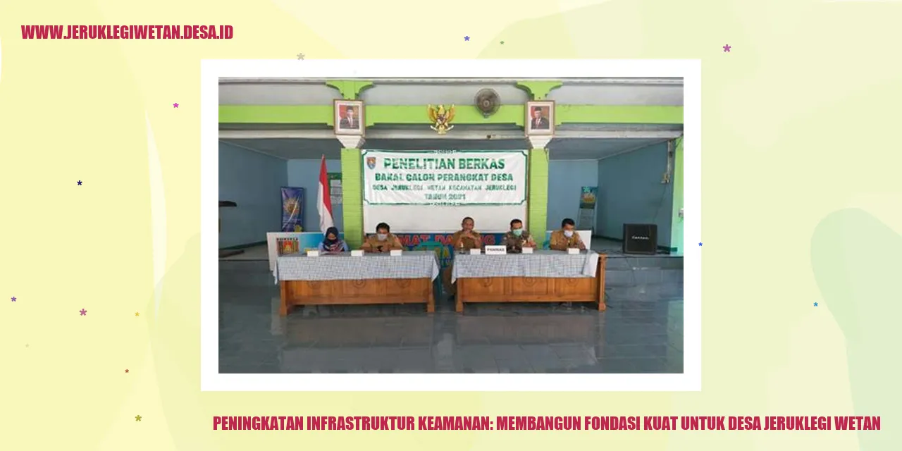 Infrastruktur Keamanan Desa Jeruklegi Wetan