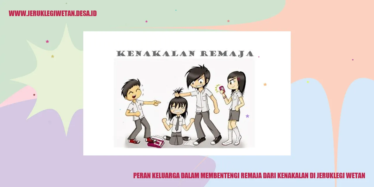 Peran Keluarga dalam Membentengi Remaja dari Kenakalan di Jeruklegi Wetan