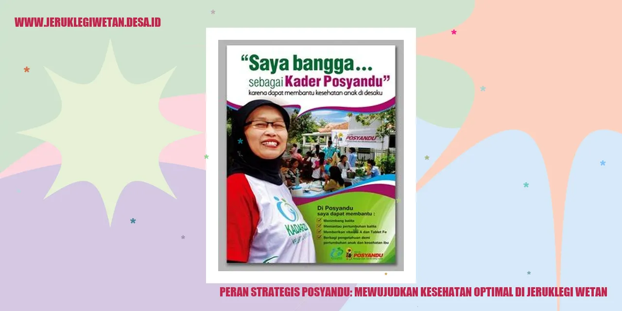 peran strategis posyandu di Jeruklegi Wetan