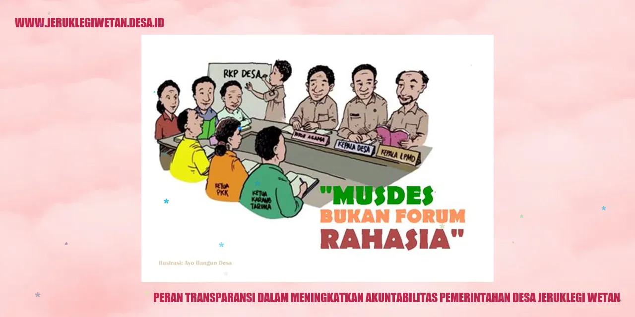 Gambarkan Tim Keterbukaan Pemerintahan Desa