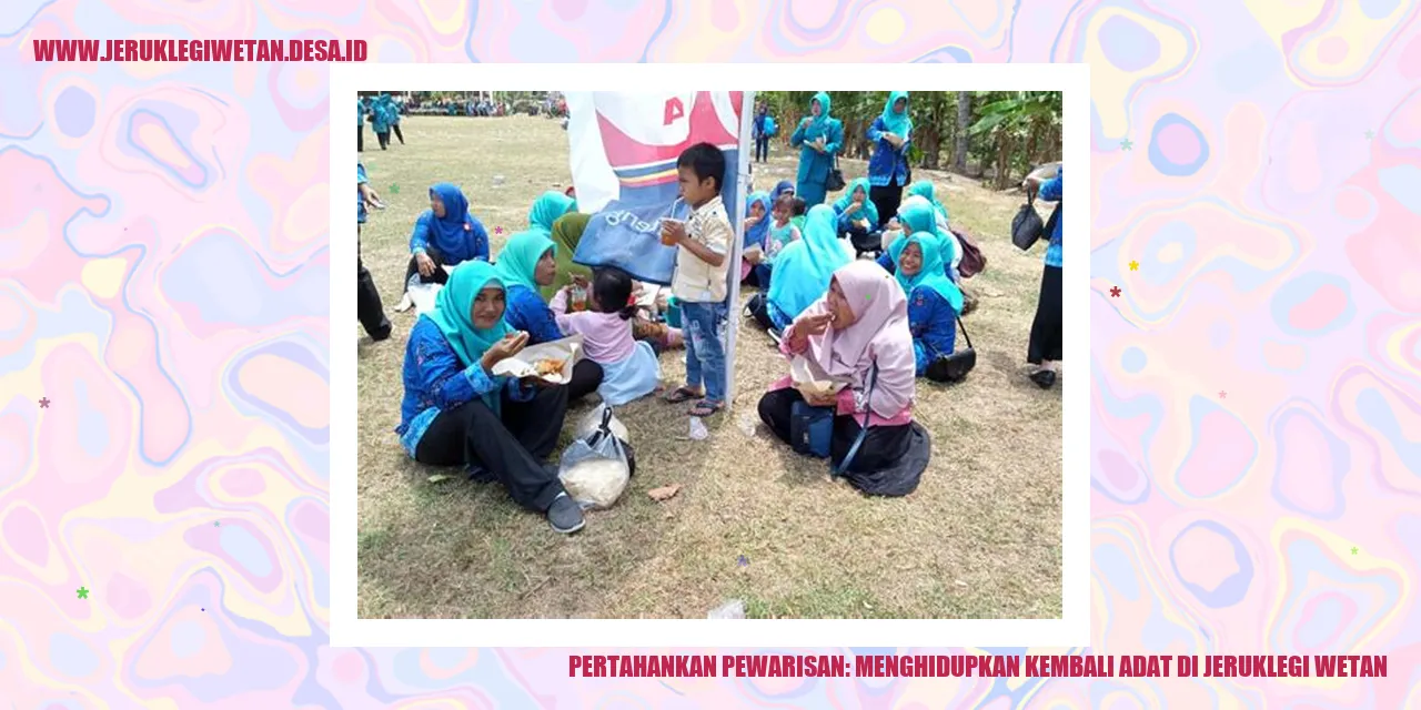 Pertahankan Pewarisan: Menghidupkan Kembali Adat di Jeruklegi Wetan