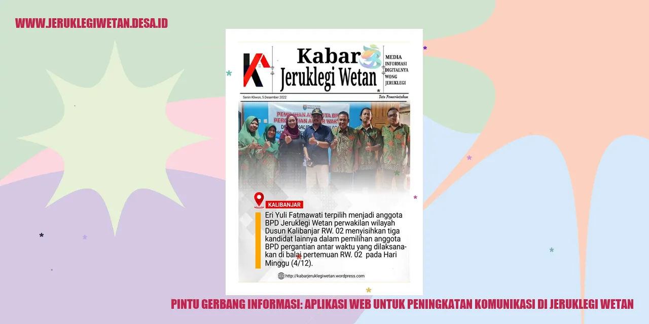 Pintu Gerbang Informasi: Aplikasi Web untuk Peningkatan Komunikasi di Jeruklegi Wetan