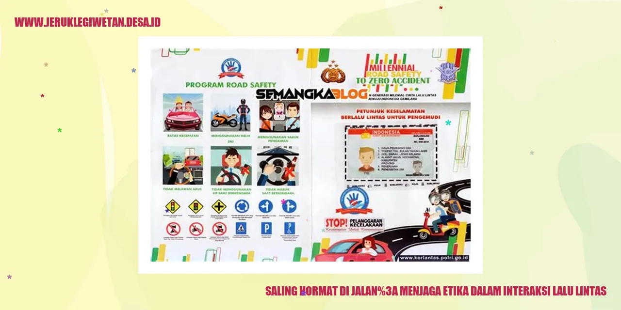 Saling Hormat di Jalan: Menjaga Etika dalam Interaksi Lalu Lintas