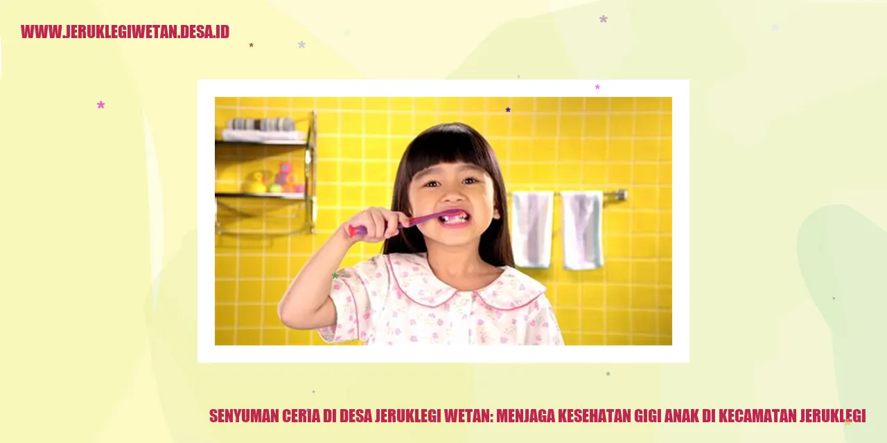 Senyuman Ceria di Desa Jeruklegi Wetan: Menjaga Kesehatan Gigi Anak di Kecamatan Jeruklegi