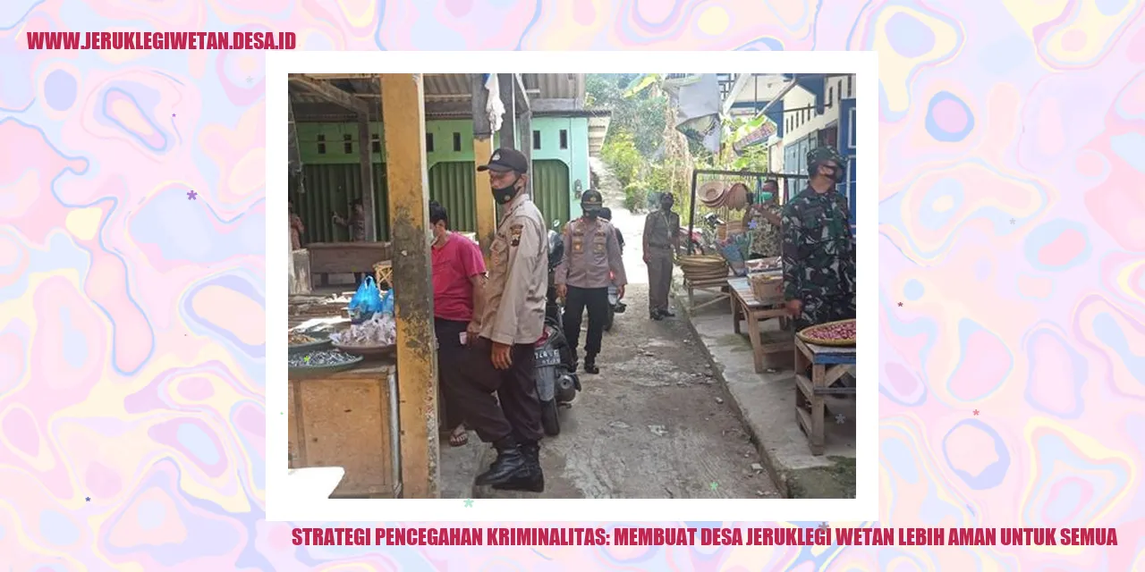 Strategi Pencegahan Kriminalitas
