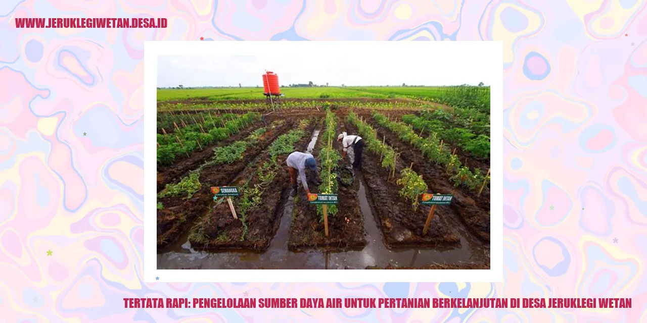 Pertanian di Desa Jeruklegi Wetan