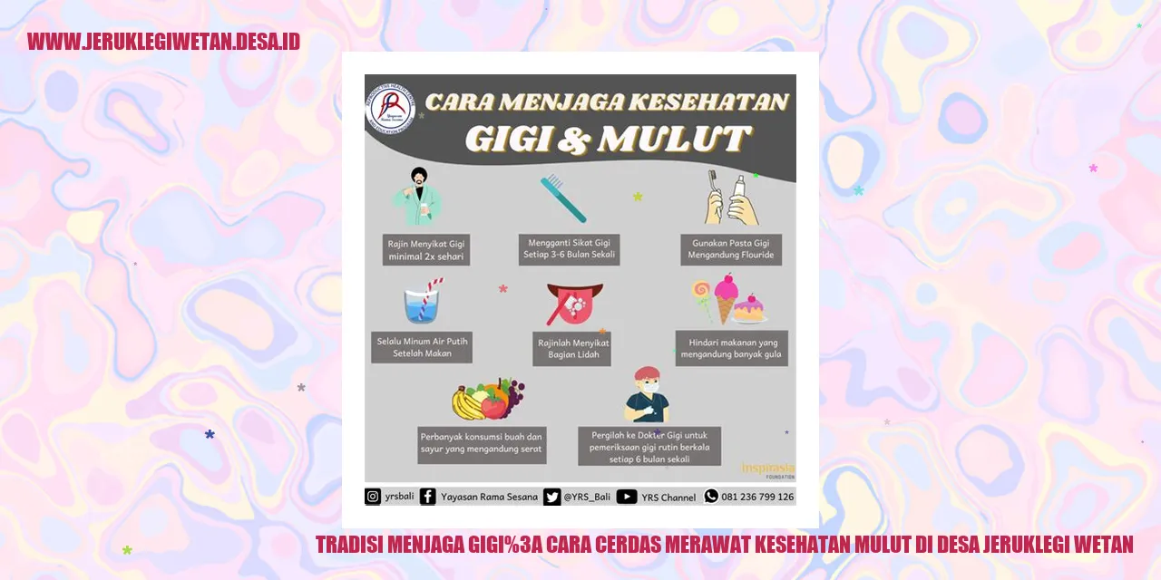 Gambar Tradisi Menjaga Gigi: Cara Cerdas Merawat Kesehatan Mulut di Desa Jeruklegi Wetan