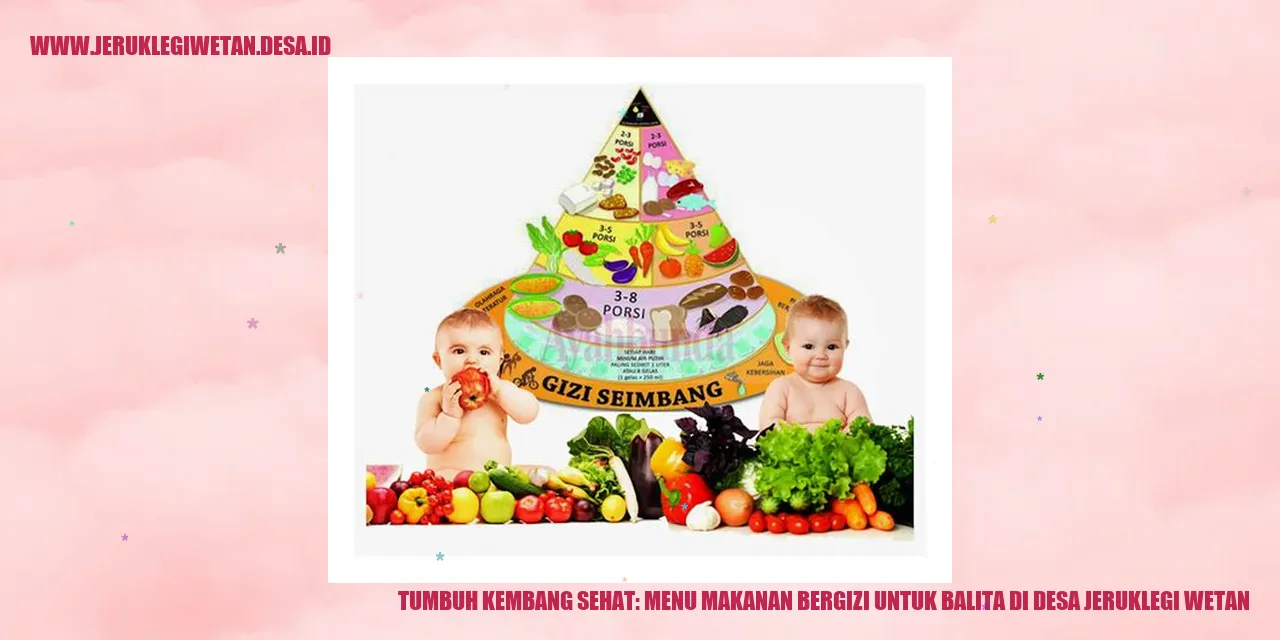 Tumbuh Kembang Sehat: Menu Makanan Bergizi untuk Balita di Desa Jeruklegi Wetan