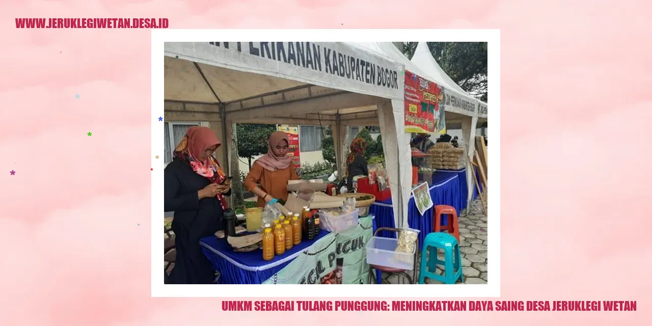 UMKM Sebagai Tulang Punggung: Meningkatkan Daya Saing Desa Jeruklegi Wetan