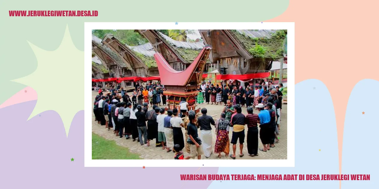Warisan Budaya Terjaga: Menjaga Adat di Desa Jeruklegi Wetan